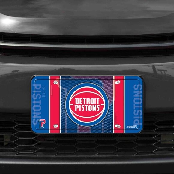 NBA Detroit Pistons Metal License Plate / BRAND NEW SEALED. - Picture 1 of 5